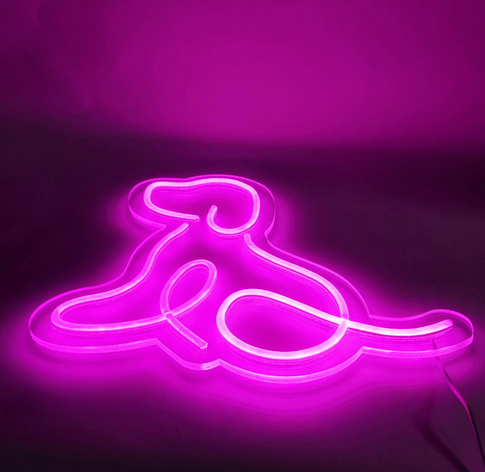 neonowy pies meon led