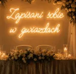 neon zapisani sobie w gwiazdach na wesele