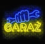 Neon LED Dłoń z Kluczem