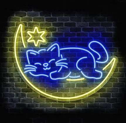 neon-led-spiacy-kot-na-ksiezycu-dekoracja