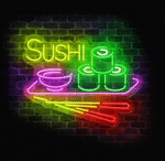Neon Sushi LED – reklamowy neon do restauracji i barów