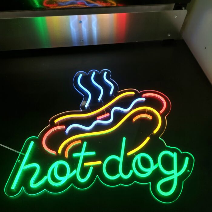 Neon LED Hot Dog – Stylowa Reklama Twojego Biznesu - obrazek 3