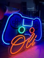 neon led pad dla gracza na ścianę