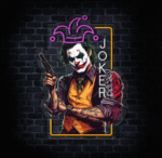 Komiksowa dekoracja LED Joker
