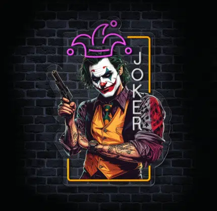 Komiksowa dekoracja LED Joker