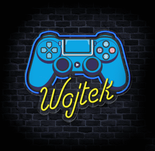 Podświetlany neon LED kontroler – nowoczesna ozdoba dla fana gier.