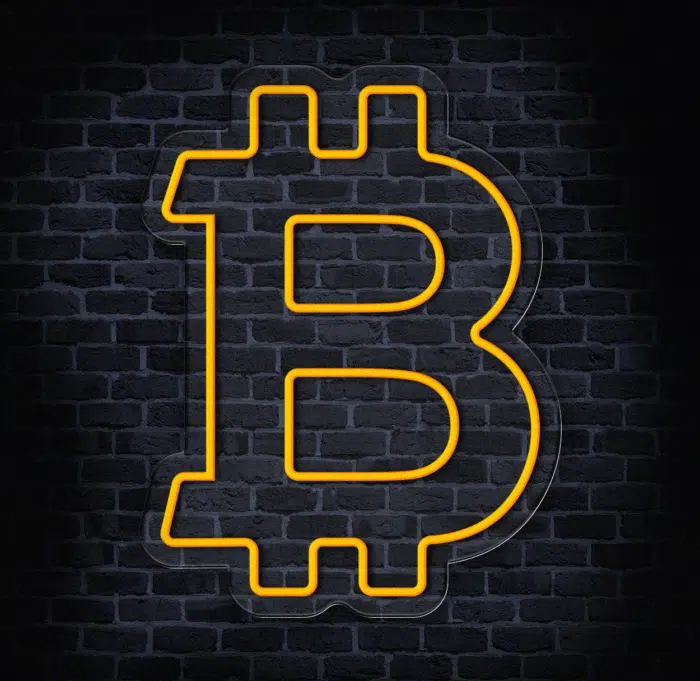 Bitcoin w świetle neonów – nowoczesna dekoracja LED dla inwestorów - obrazek 2
