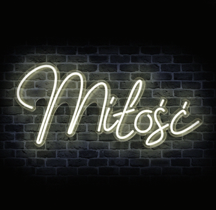 ✨ Neonowy napis "Miłość" – Stwórz magiczną atmosferę! 💖