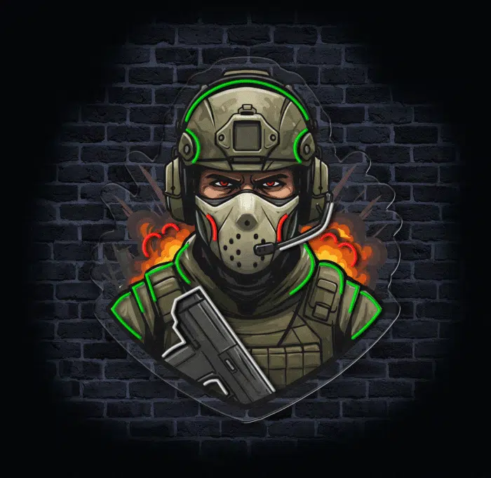 Świecąca dekoracja LED komandos – idealna ozdoba do wnętrza