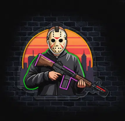 Świecąca dekoracja LED tajemnicza postać – idealna ozdoba do wnętrza