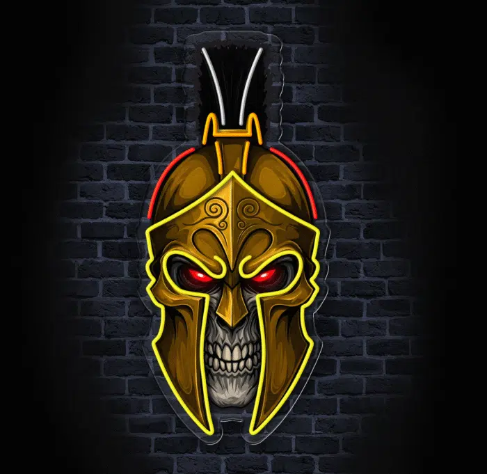 Świecąca dekoracja LED wojownik – idealna ozdoba do wnętrza