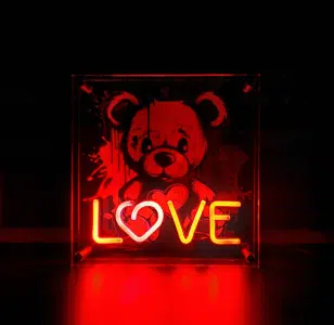 ✨ Neonbox Miś LOVE – Światło pełne emocji! 💖✨ - obrazek 3