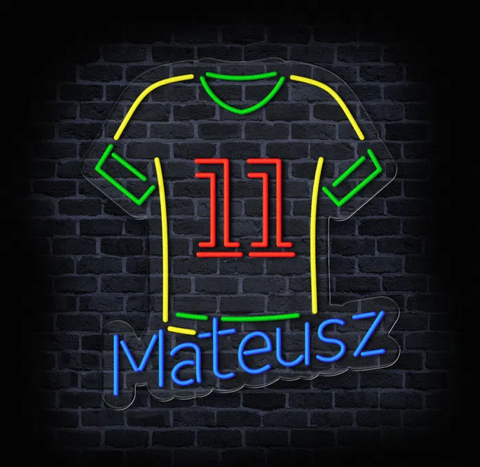 Podświetlany neon dla sportowców i kibiców