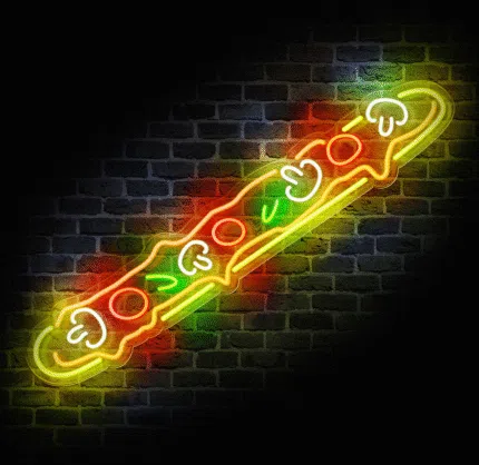 Podświetlany neon zapiekanka XXL LED do lokalu gastronomicznego