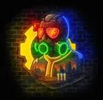 Neon do pokoju inspirowany grą Fallout – postapokaliptyczna dekoracja LED