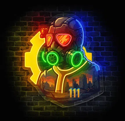 Neon do pokoju inspirowany grą Fallout – postapokaliptyczna dekoracja LED
