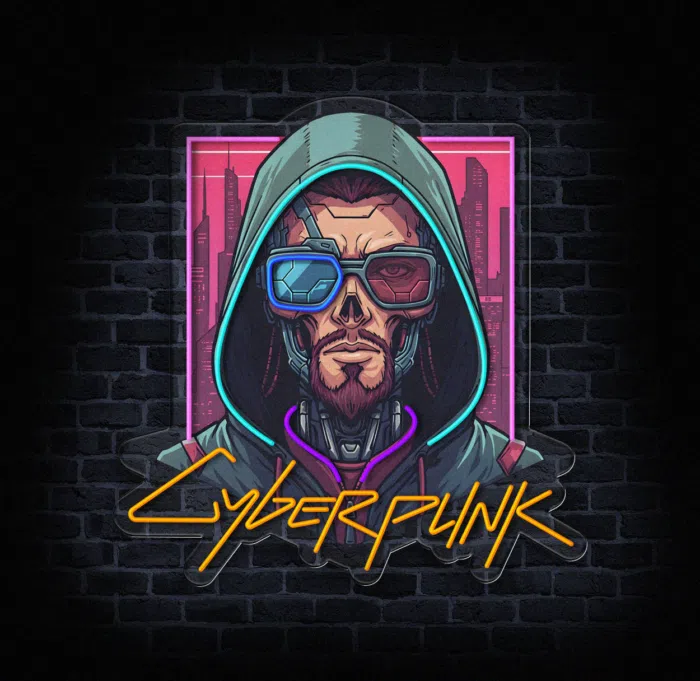 Dekoracja LED w stylu sci-fi