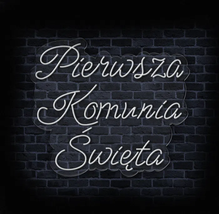 Świetlista dekoracja komunijna do kościoła