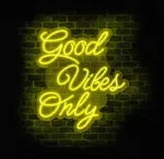 Neon Good Vibes Only ✨ – dekoracyjny neon LED na ścianę - obrazek 2