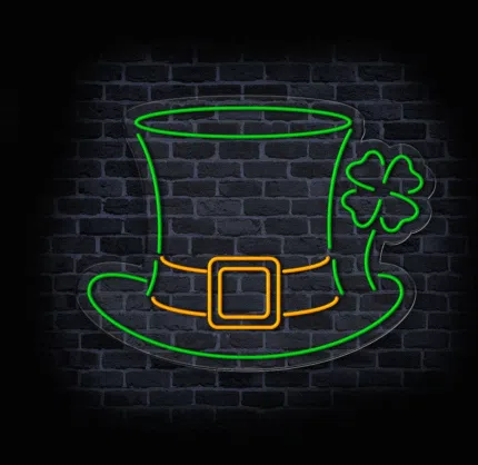 Neon św. Patryka LED w stylu irlandzkim