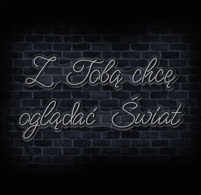 Neon Z Tobą chcę oglądać świat – świetlna podróż we dwoje 🌍💡 - obrazek 2