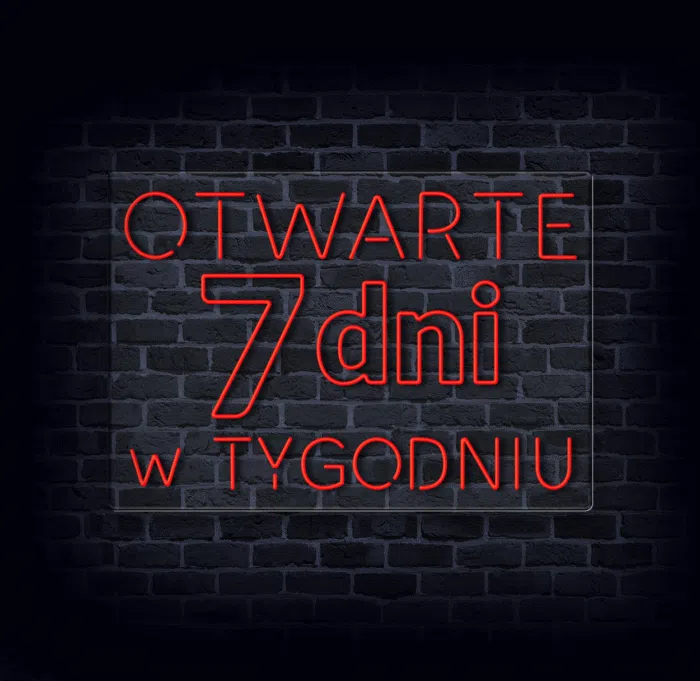 🕐 Neon otwarte 7 dni – jasna informacja dla klientów - obrazek 2