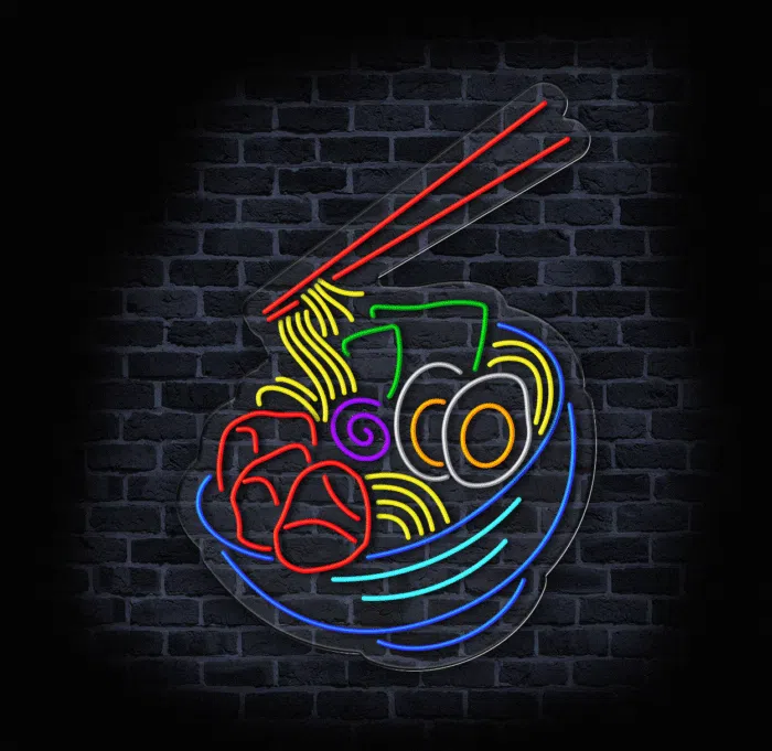 Neon Ramen LED 🍜 – efektowna dekoracja do restauracji azjatyckiej - obrazek 2