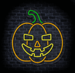 dekoracyjny neon LED dynia na imprezę Halloween