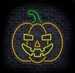 dekoracyjny neon LED dynia na imprezę Halloween