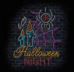 neon LED Halloween Night do pubu lub restauracji