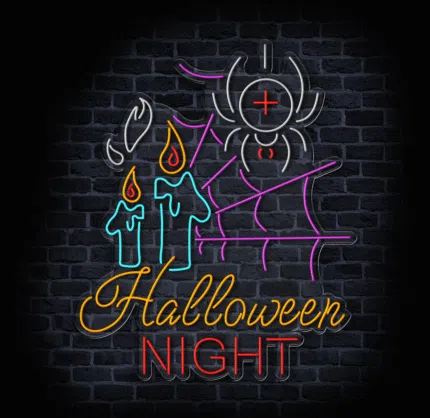neon LED Halloween Night do pubu lub restauracji