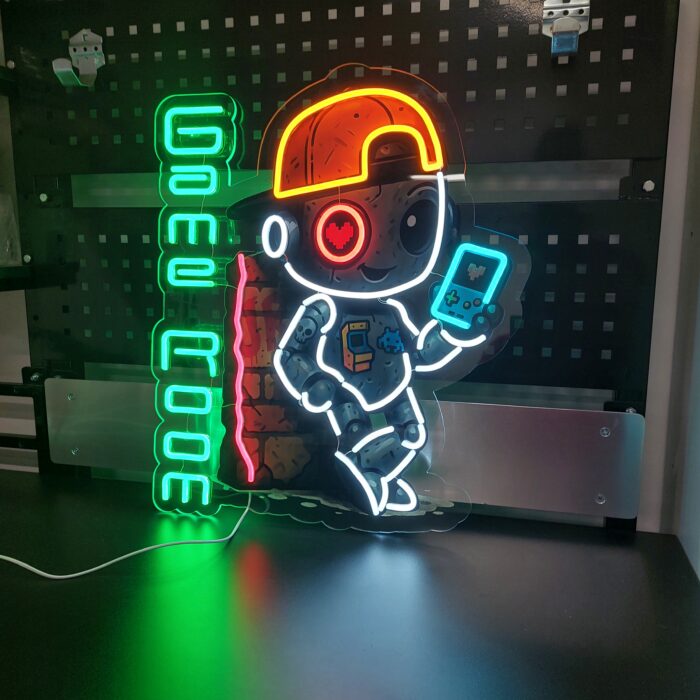 eon LED Game Room z personalizowaną grafiką i drukiem UV na pleksi 6mm - CraftNeon