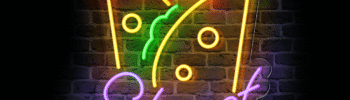 Neon na ścianę Street Food – reklama LED