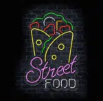 Neon LED Street Food – dekoracja gastronomiczna