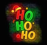 Duży neon na ścianę „Ho Ho Ho” – świąteczna dekoracja LED