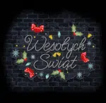 Neon LED „Wesołych Świąt” 🎄 – wyjątkowa dekoracja świąteczna na ścianę - obrazek 2