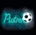 Personalizowany sportowy neon LED z piłką nożną i imieniem