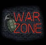 neon na ścianę WAR ZONE do gamingu