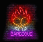 neon reklamowy Barbeque LED na ścianę