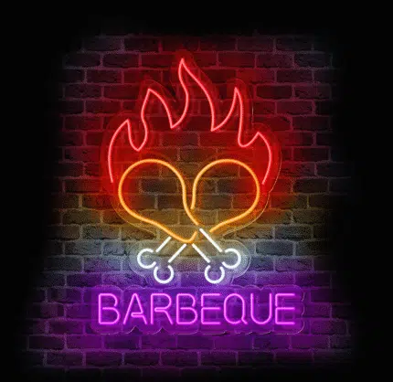 neon reklamowy Barbeque LED na ścianę