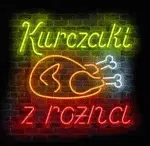 neon reklamowy Kurczaki z rożna LED na ścianę