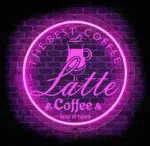 neon Latte LED różowy – dekoracja do witryny