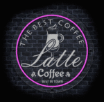 neon Latte LED okrągły 35 cm