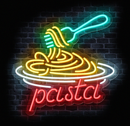 neon reklamowy pasta led 40x40 cm do restauracji