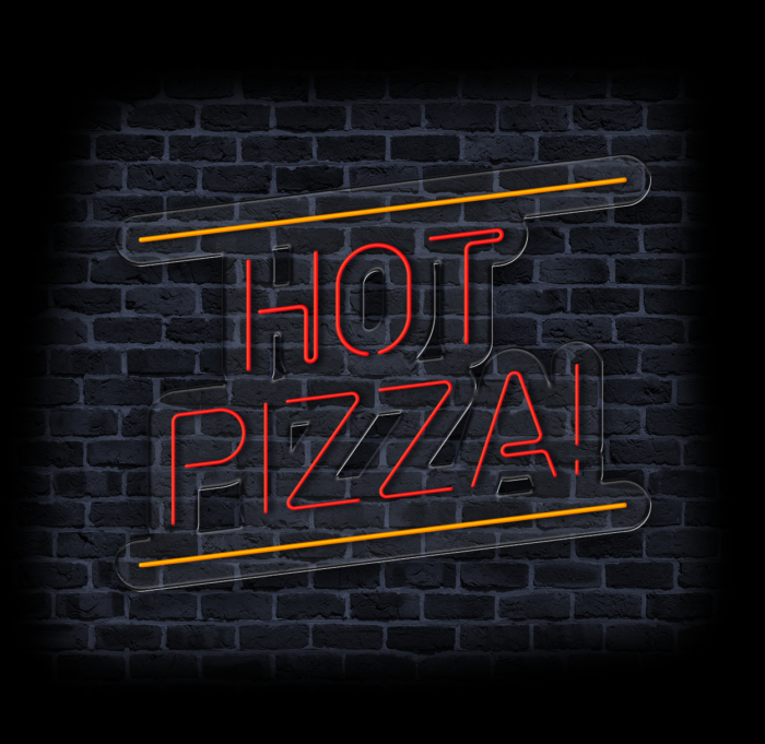 neon do pizzerii na ścianę