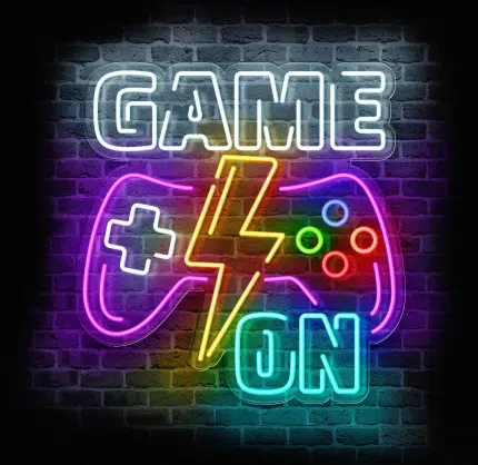 neon game on led – dekoracyjny neon gamingowy