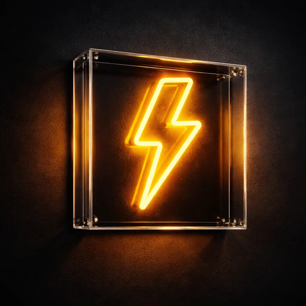 Neon box – dekoracyjna kaseta z neonem LED w akrylowej ramie, nowoczesna ozdoba ściany do wnętrz i lokali