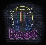 neon muzyczny BASS LED na ścianę z kolorowym equalizerem