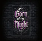Gotycki neon LED Born of the Night 60 × 35 cm - obrazek 3